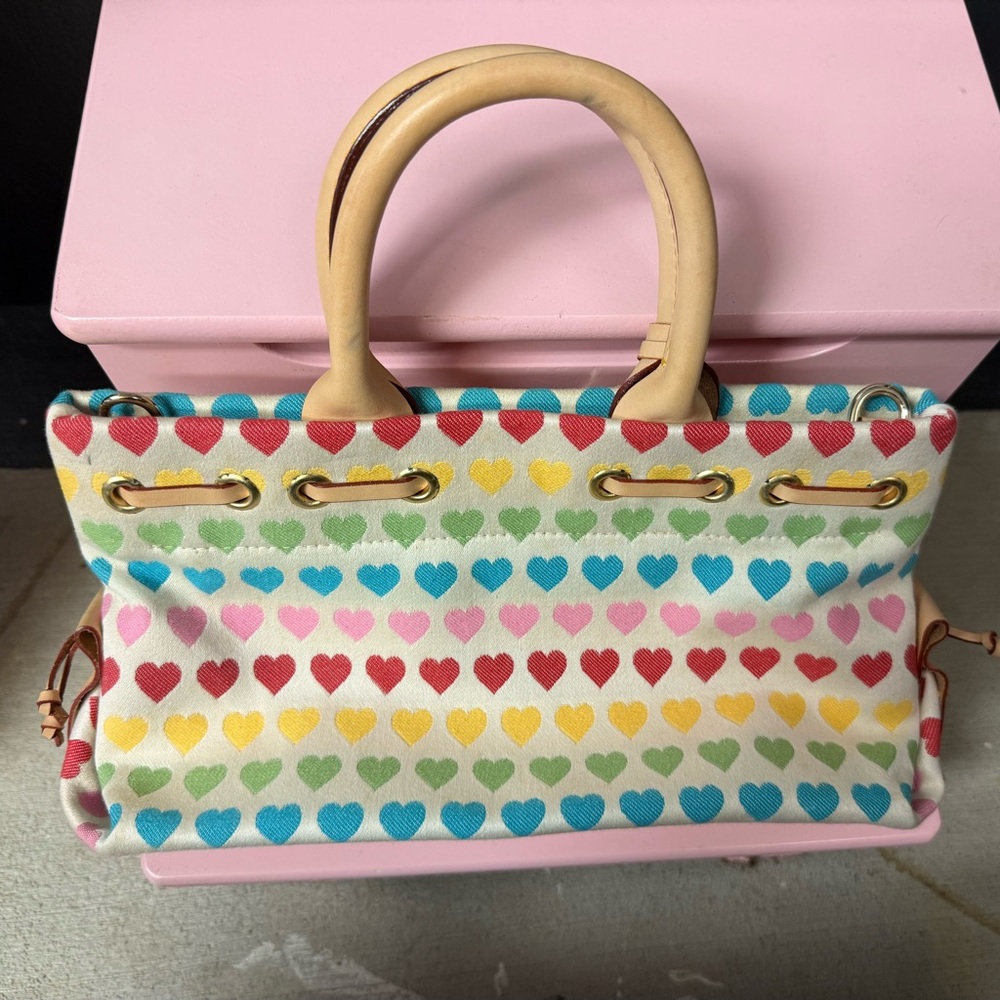 Dooney & Bourke Pastel Heart Satchel - Picture 9 of 10
